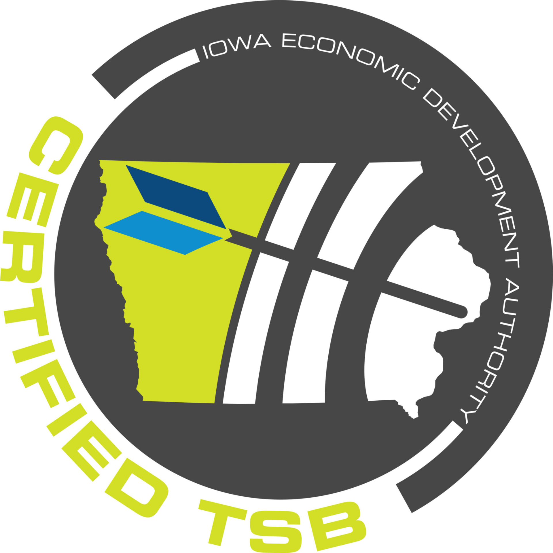 Iowa Economic Development Authority Certified Targeted Small Business badge
